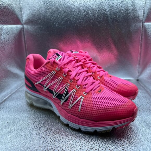 Size 8 Nike Air Max Excellerate 3 Pink Womens Lace-Up Running Shoes 703073-601 - Picture 1 of 10